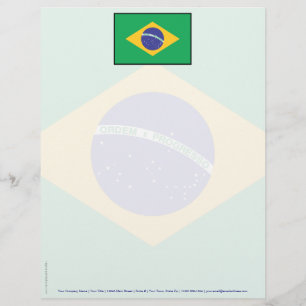 Papel Timbrado Bandeira lisa de Brasil