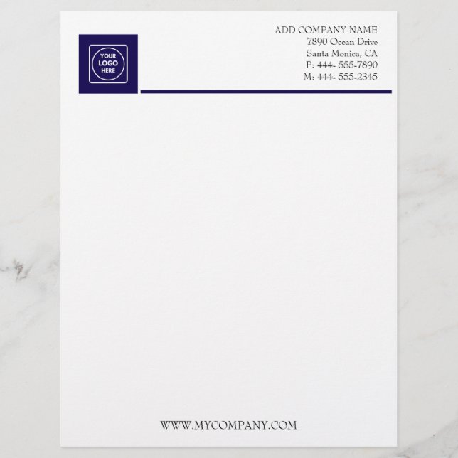 Papel timbrado básico de escritório de negócios br (Frente)