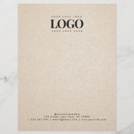 Papel Timbrado Beige Sand Adicione Seu Texto Do Logotipo Da Empre