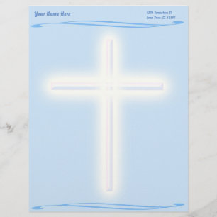 Papel Timbrado Bela vida - Design de cruz letterhead