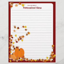 Papel Timbrado Bem-vindo ao outono - Vinculado