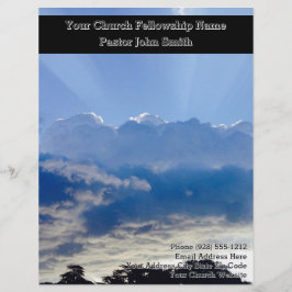 Papel Timbrado Big Blue Sky Church Business