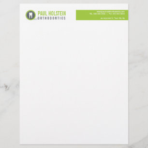 Papel Timbrado BOLD DENTIST LETTERHEAD :: limão do logotipo dos d