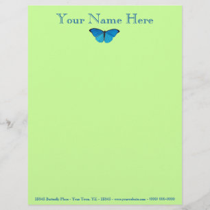 Papel Timbrado Borboleta