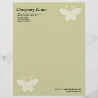 Borboleta Elegante Motif - Khaki Claro