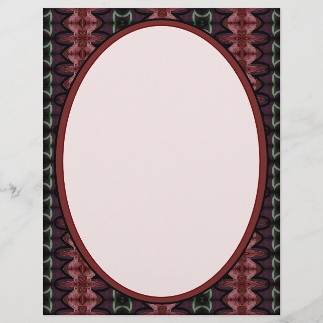 Papel Timbrado Borgonha rosa (Frente)