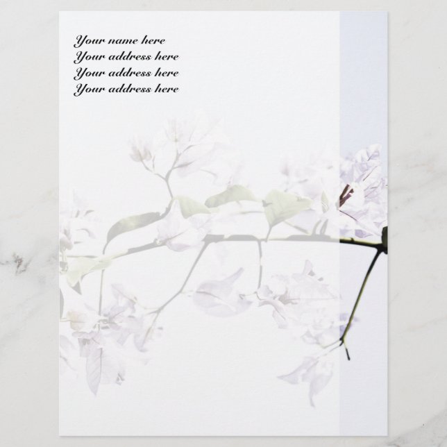 Papel Timbrado Bougainvillea (Frente)