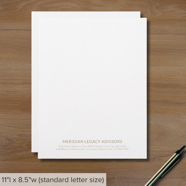 Papel Timbrado Branco simples e Dourado timbrado comercial (Criador carregado)