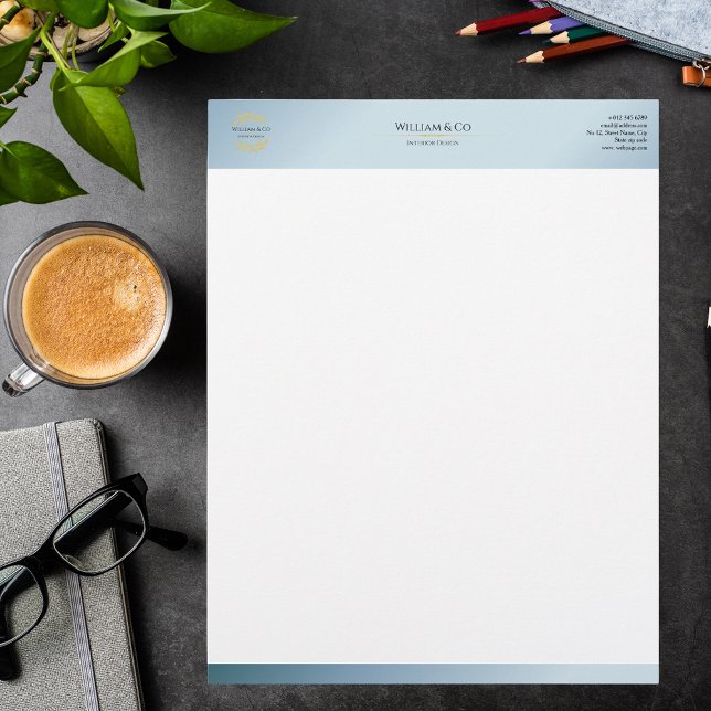 Papel Timbrado Branqueamento de Oliva Profissional Moderno Minima (Criador carregado)