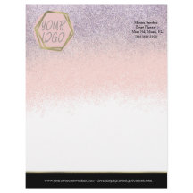 Brilho Brilhante Seu Logotipo Branding Rosa Puro