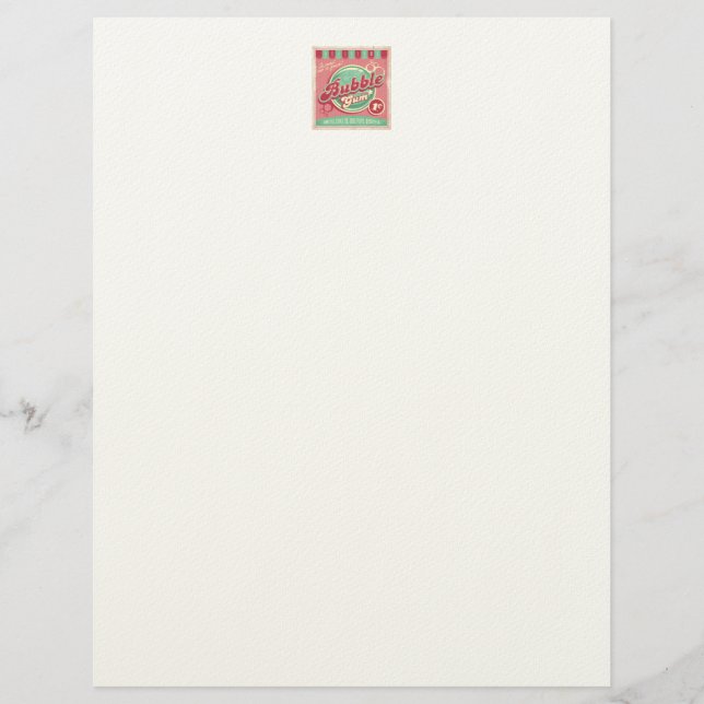 Papel Timbrado Bubble Gum Letterhead (Frente)