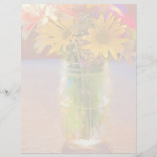 Papel Timbrado Buquê de Verão (Frente)