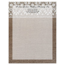 Burlap e Lace Simples