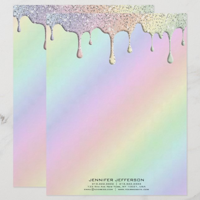 Papel Timbrado Cabeça de esmalte (Frente/Verso)