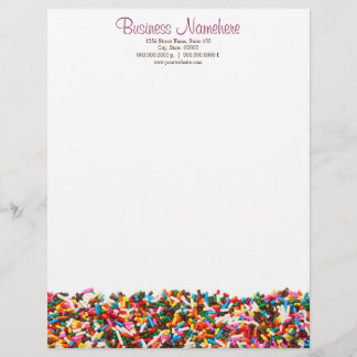 Papel Timbrado Cabeça Letterhead Preenchida por Sprinkles