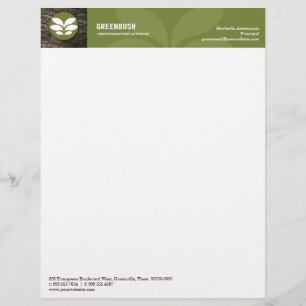 Papel Timbrado Cabeçalho ambiental do latido de árvore