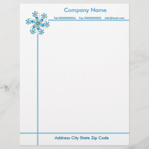 Papel Timbrado Cabeçalho bonito das flores