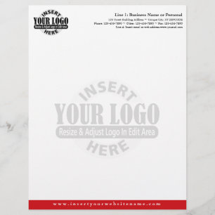 Papel Timbrado Cabeçalho comercial básico com WATERMARK