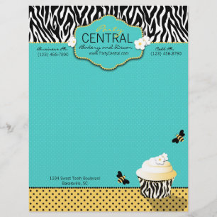 Papel Timbrado Cabeçalho da abelha do aniversário