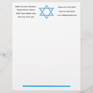Papel Timbrado Cabeçalho da estrela de David