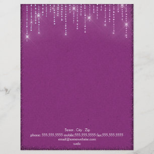 Papel Timbrado Cabeçalho da faísca & do brilho