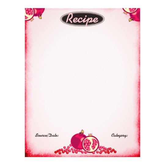 Papel Timbrado Cabeçalho da receita do cozinhar do cozimento da