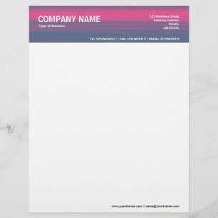 Papel Timbrado Cabeçalho de 2 pol - Cor Texturizada