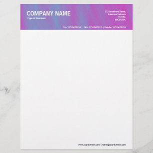 Papel Timbrado Cabeçalho de 2in - Texturizado em Cor