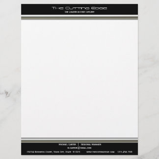 Papel Timbrado Cabeçalho de aço inoxidável