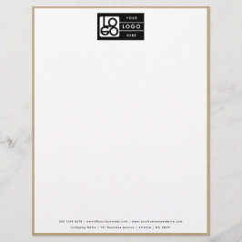 Papel Timbrado Cabeçalho de Carta com Logotipo de Negócios de Fro