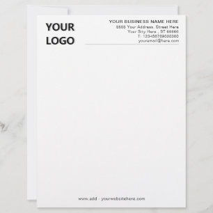 Papel Timbrado Cabeçalho de Carta com Logotipo e Código QR Person