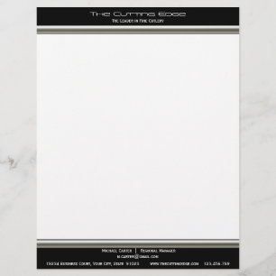 Papel Timbrado Cabeçalho de Carta em Aço Inoxidável
