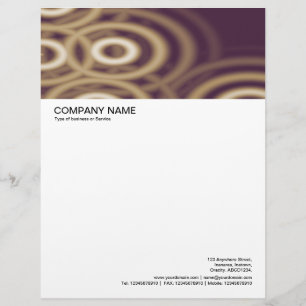 Papel Timbrado Cabeçalho de Imagem Grande - Anéis Sepia