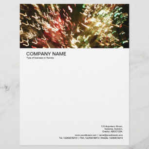 Papel Timbrado Cabeçalho de Imagem Grande - Lâmpada de Fibra Ótic