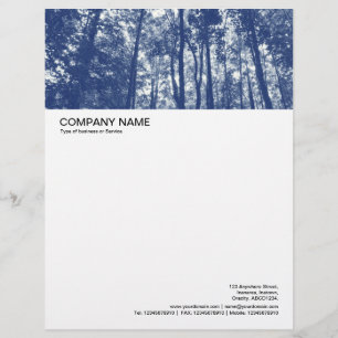 Papel Timbrado Cabeçalho de Imagem Grande - Woodland Canopy - Ci