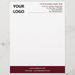 Papel Timbrado Cabeçalho Design elegante para cores personalizada