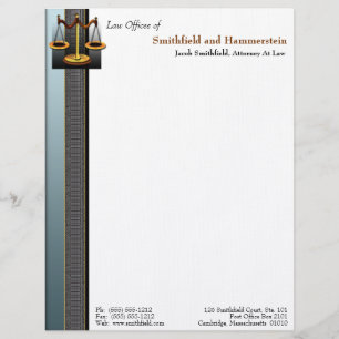 Papel Timbrado Cabeçalho do advogado da elegância do negócio