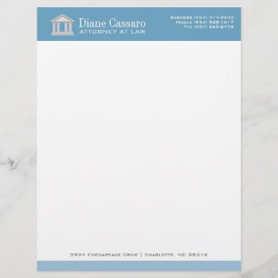Papel Timbrado Cabeçalho do azul do cosmos do advogado