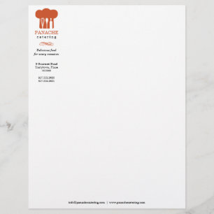Papel Timbrado Cabeçalho do chapéu do cozinheiro chefe
