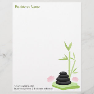 Papel Timbrado Cabeçalho do design do zen