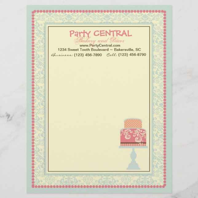 Papel Timbrado Cabeçalho do doce dezesseis (Frente)