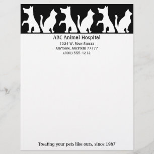 Papel Timbrado Cabeçalho do hospital de animais