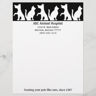 Papel Timbrado Cabeçalho do hospital de animais