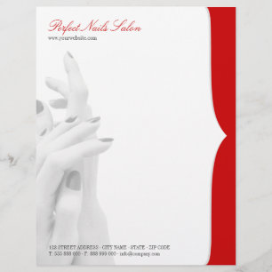 Papel Timbrado Cabeçalho do negócio do centro da beleza do salão