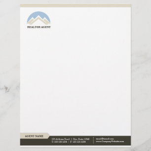 Papel Timbrado Cabeçalho do profissional do mediador imobiliári