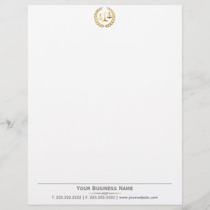 Papel Timbrado Cabeçalho Dourado profissional do