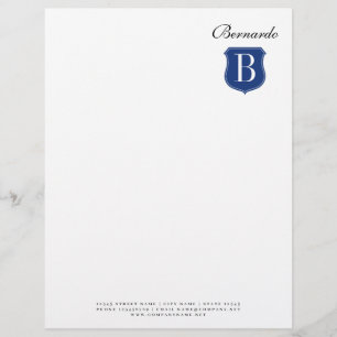 Papel Timbrado Cabeçalho luxuoso do negócio com logotipo do