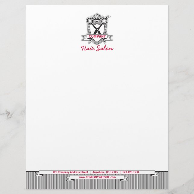 Papel Timbrado Cabeçalho moderno profissional do negócio do (Frente)