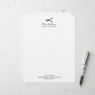 Papel Timbrado Cabeçalho personalizado para salão de beleza e bar
