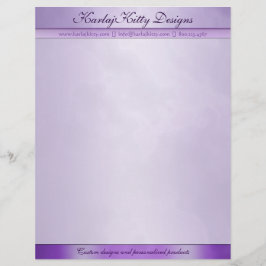 Papel Timbrado Cabeçalho personalizado roxo marmoreado